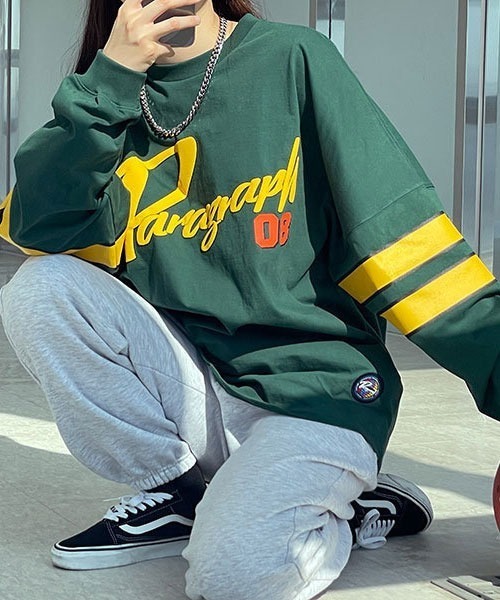 Paragraph（パラグラフ）の「PRGRP.16-LSTEE/パラグラフ（Tシャツ/カットソー・メンズ・ホワイト/チャコールグレー/グリーン/イエロー・FREE）」の15枚目の写真