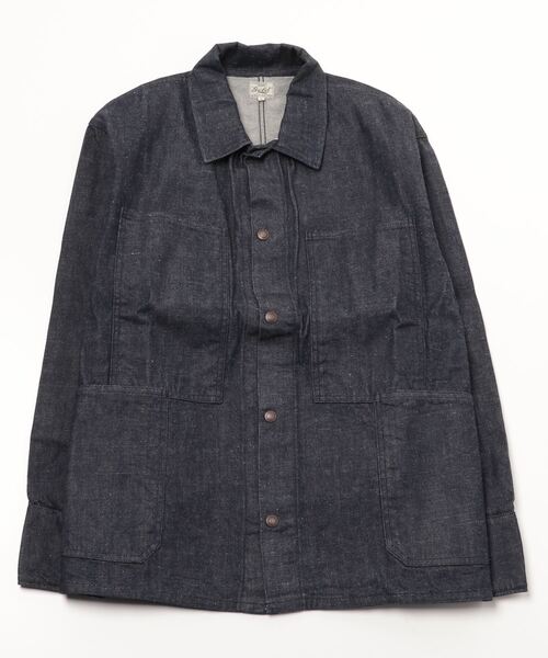 GOLD / ゴールド：RECYCLED WASTE SUVIN COTTON YARN 11oz. DENIM WORK 