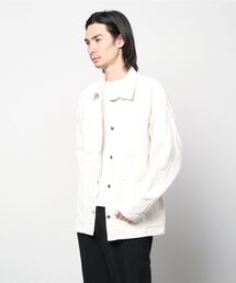 GOLD | GOLD / ゴールド：RECYCLED WASTE SUVIN COTTON YARN 11oz. DENIM WORK JACKET：22A-GL15041[MUS](デニムジャケット)