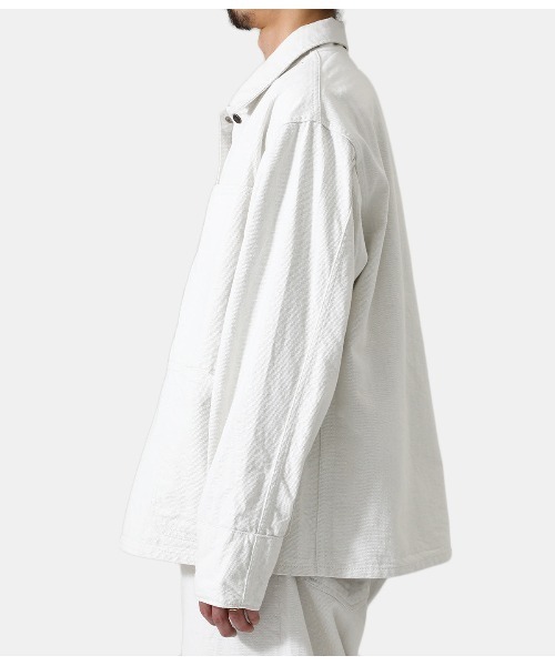 GOLD（ゴールド）の「東洋エンタープライズ GOLD / ゴールド：RECYCLED WASTE SUVIN COTTON YARN 11oz. DENIM WORK JACKET：22A-GL15041[MUS]（デニムジャケット・メンズ・オフホワイト/ブルー系その他・M/L）」の8枚目の写真