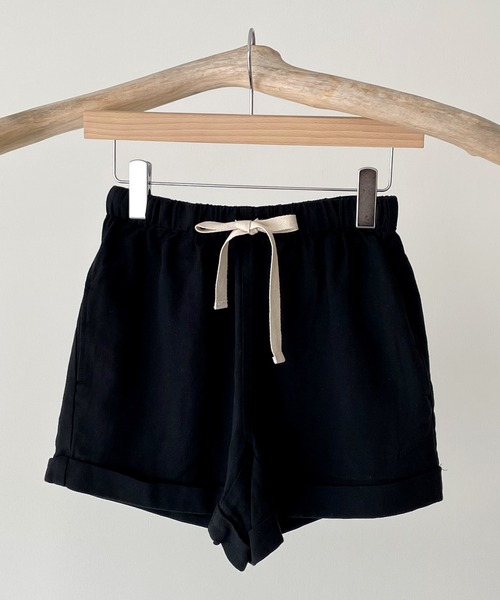 CANAL JEAN（キャナルジーン）の「RED CHOP WORKS(レッドチョップワークス) コットンへリンボーンショートパンツ（その他パンツ・レディース・ブラック/ベージュ・38/36）」の12枚目の写真