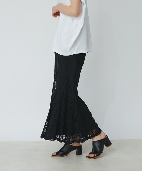 un dix cors（アンディコール）の「スタイルアップ　レースマーメードスカート（スカート・レディース・ブラック/グリーン/アッシュグレー/オレンジ・FREE）」の6枚目の写真