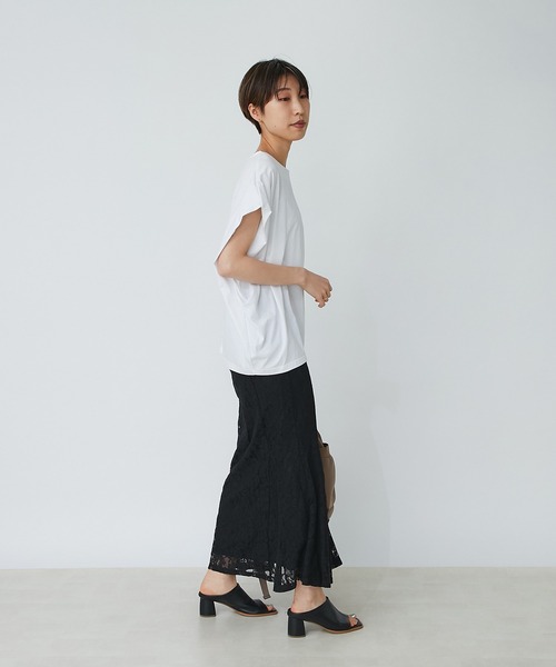 un dix cors（アンディコール）の「スタイルアップ　レースマーメードスカート（スカート・レディース・ブラック/グリーン/アッシュグレー/オレンジ・FREE）」の9枚目の写真