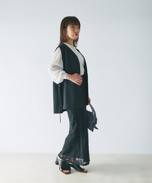 un dix cors（アンディコール）の「スタイルアップ　レースマーメードスカート（スカート・レディース・ブラック/グリーン/アッシュグレー/オレンジ・FREE）」の14枚目の写真