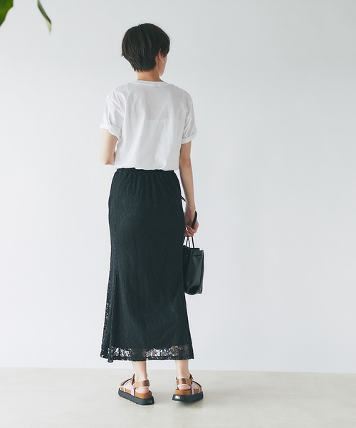 un dix cors（アンディコール）の「スタイルアップ　レースマーメードスカート（スカート・レディース・ブラック/グリーン/アッシュグレー/オレンジ・FREE）」の20枚目の写真