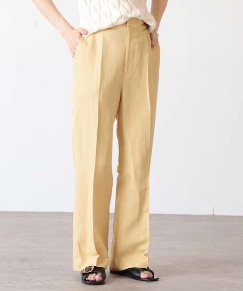 リネンアセテートパンツ◆