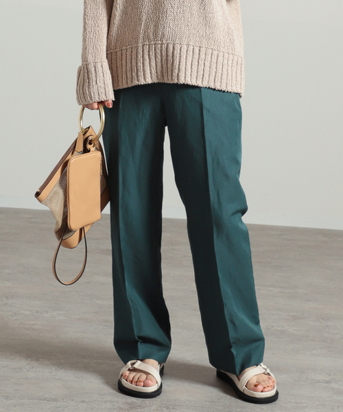 リネンアセテートパンツ◆