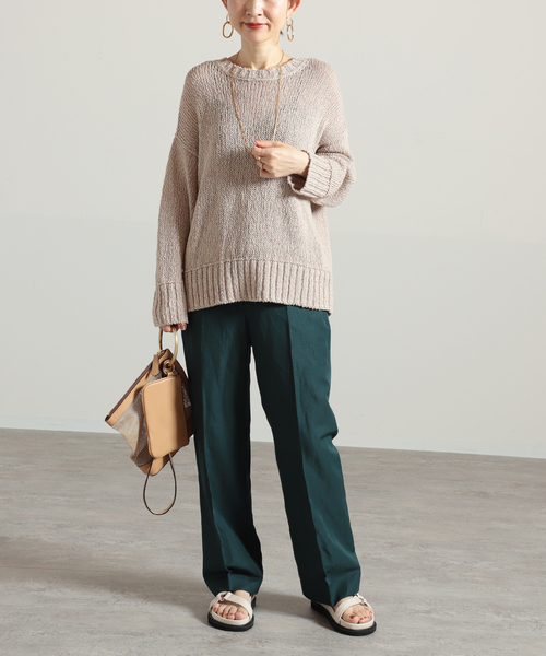 リネンアセテートパンツ◆