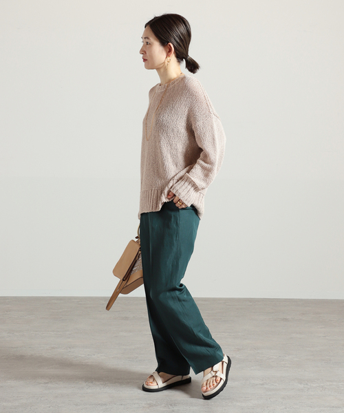 リネンアセテートパンツ◆