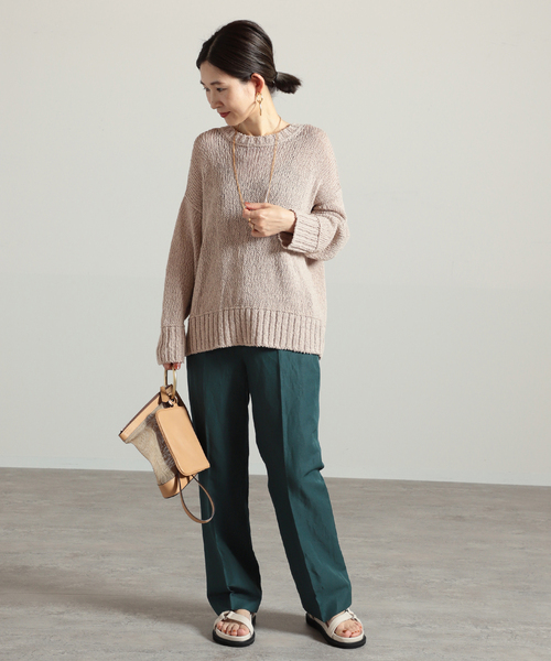 リネンアセテートパンツ◆