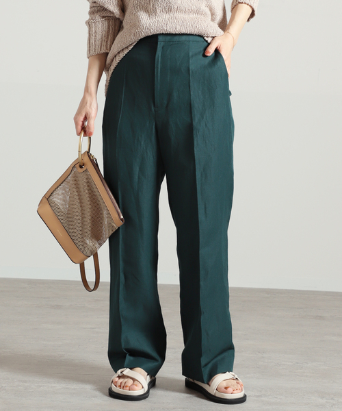リネンアセテートパンツ◆