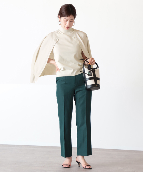 リネンアセテートパンツ◆