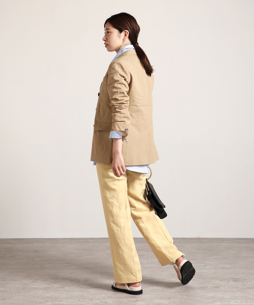 リネンアセテートパンツ◆