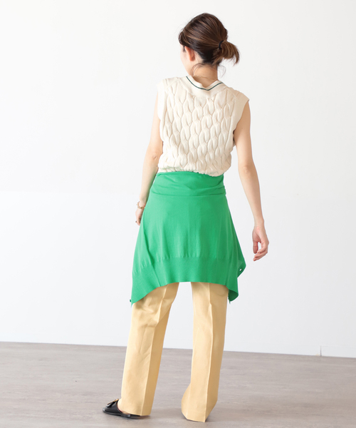 リネンアセテートパンツ◆