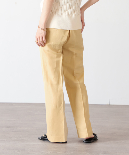 リネンアセテートパンツ◆
