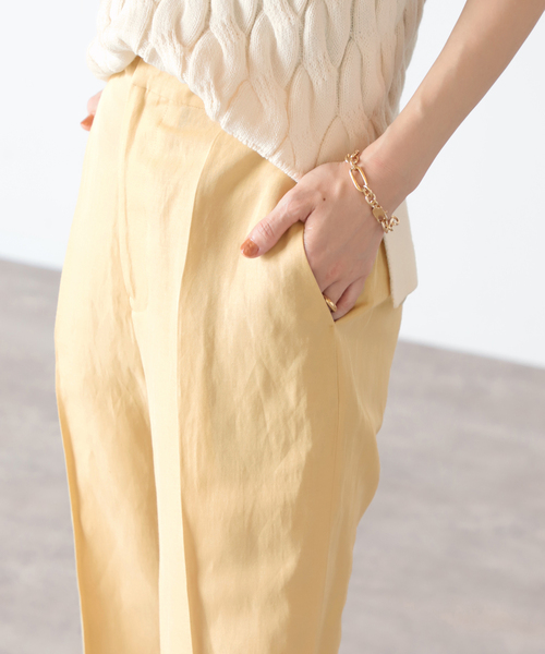 リネンアセテートパンツ◆