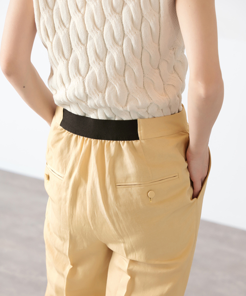 リネンアセテートパンツ◆