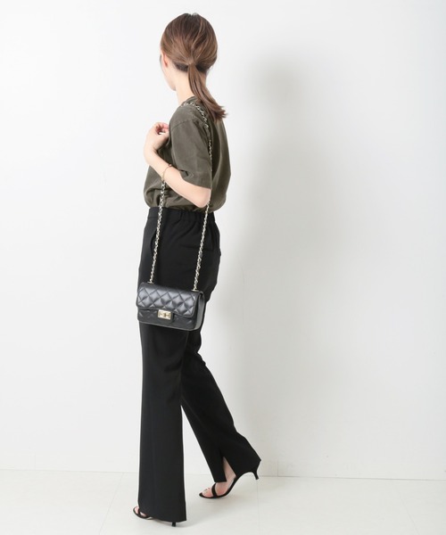 MIXTA(ミクスタ)の「《別注》【MIXTA/ミクスタ】POSITIVE FEELING S/S T-SHIR:Tシャツ(Tシャツ/カットソー・レディース・ブラック/ナチュラル・M)」の6枚目の写真