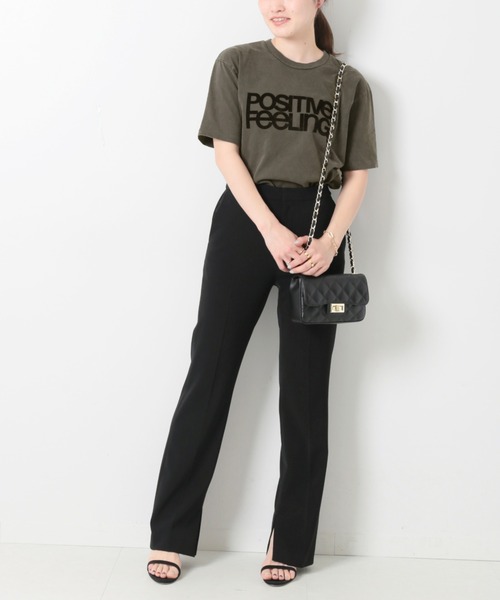 MIXTA(ミクスタ)の「《別注》【MIXTA/ミクスタ】POSITIVE FEELING S/S T-SHIR:Tシャツ(Tシャツ/カットソー・レディース・ブラック/ナチュラル・M)」の21枚目の写真