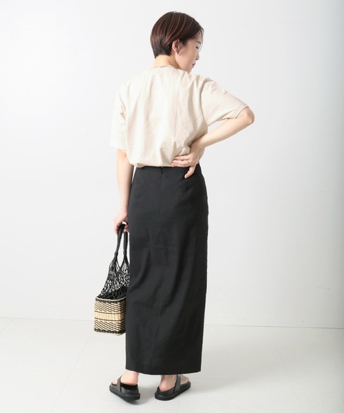 MIXTA(ミクスタ)の「《別注》【MIXTA/ミクスタ】POSITIVE FEELING S/S T-SHIR:Tシャツ(Tシャツ/カットソー・レディース・ブラック/ナチュラル・M)」の13枚目の写真