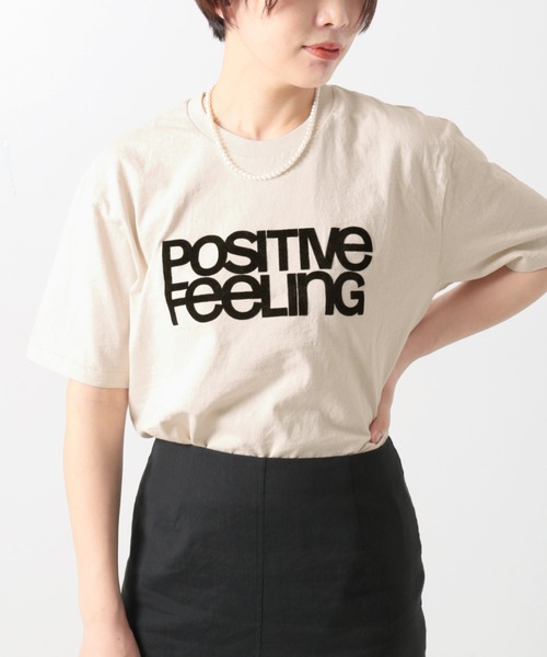 MIXTA(ミクスタ)の「《別注》【MIXTA/ミクスタ】POSITIVE FEELING S/S T-SHIR:Tシャツ(Tシャツ/カットソー・レディース・ブラック/ナチュラル・M)」の19枚目の写真