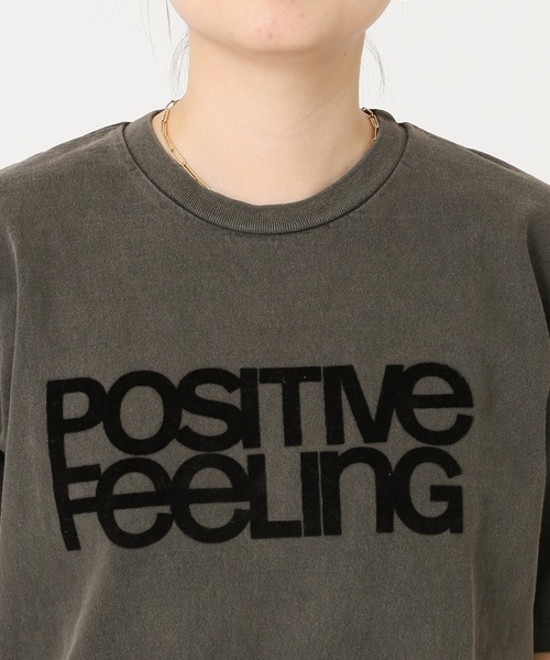 MIXTA(ミクスタ)の「《別注》【MIXTA/ミクスタ】POSITIVE FEELING S/S T-SHIR:Tシャツ(Tシャツ/カットソー・レディース・ブラック/ナチュラル・M)」の10枚目の写真