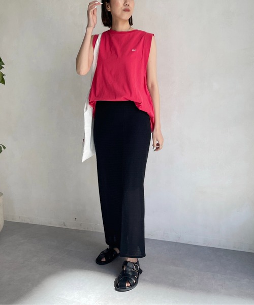 CAPRICIEUX LE'MAGE（カプリシューレマージュ）の「メッシュレースIラインスカート（スカート・レディース・ブラック/グレー・FREE）」の12枚目の写真