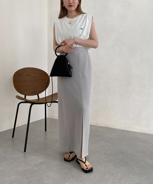 CAPRICIEUX LE'MAGE（カプリシューレマージュ）の「メッシュレースIラインスカート（スカート・レディース・ブラック/グレー・FREE）」の21枚目の写真