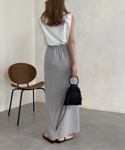 CAPRICIEUX LE'MAGE（カプリシューレマージュ）の「メッシュレースIラインスカート（スカート・レディース・ブラック/グレー・FREE）」の22枚目の写真