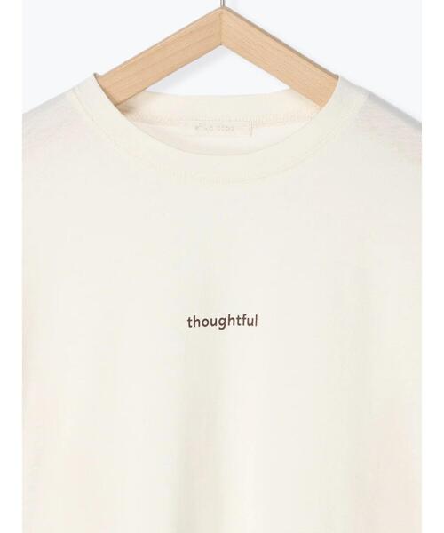 ehka sopo（エヘカソポ）の「ミニロゴプリントロンT（ニット/セーター・レディース・ブラック/オフホワイト/キナリ・ﾌﾘ-）」の17枚目の写真