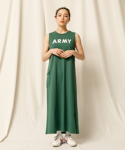 【セール】【直営店限定】2WAY SET CARGO ONEPIECE/ 2ウェイセットカーゴワンピース（ワンピース）｜AVIREX（アヴィレックス）