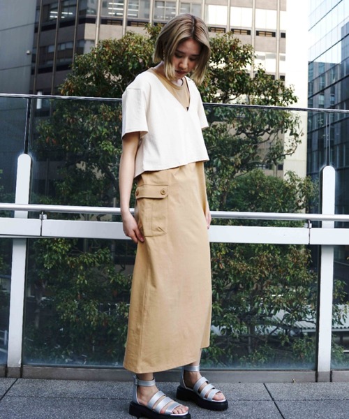 【セール】【直営店限定】2WAY SET CARGO ONEPIECE/ 2ウェイセットカーゴワンピース（ワンピース）｜AVIREX（アヴィレックス）