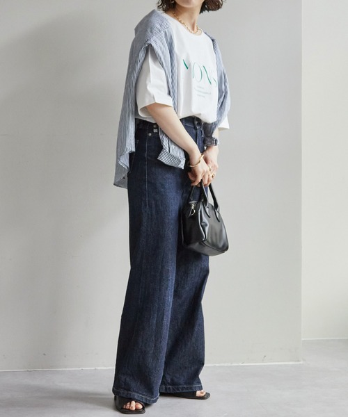 DISCOAT（ディスコート）の「MONSプリントTシャツ（Tシャツ/カットソー・レディース・オフホワイト/グリーン/チャコールグレー・FREE）」の14枚目の写真