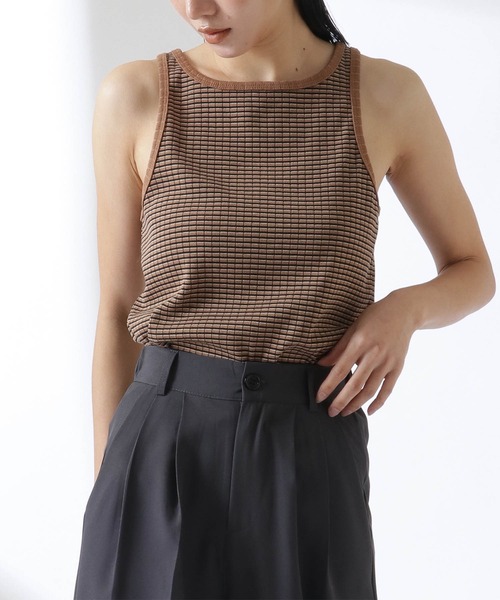 セール マルチボーダーランダムリブアメリカンスリーブトップス タンクトップ Settimissimo セッティミッシモ のファッション通販 Zozotown