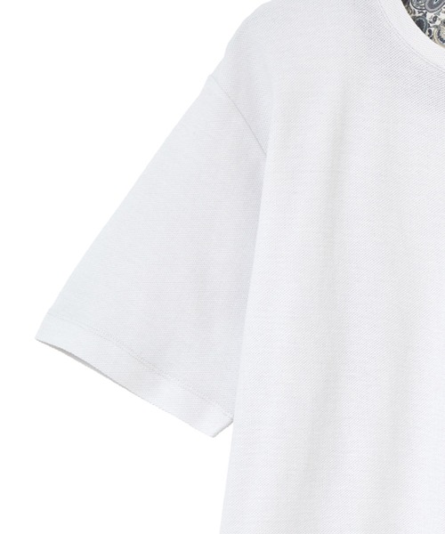 MEN'S BIGI(メンズビギ)の「ハニカムTシャツ(Tシャツ/カットソー・メンズ・ネイビー/グレー/ブラック・03/02/01)」の6枚目の写真
