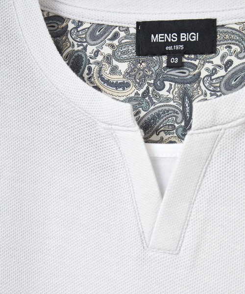 MEN'S BIGI(メンズビギ)の「ハニカムTシャツ(Tシャツ/カットソー・メンズ・ネイビー/グレー/ブラック・03/02/01)」の8枚目の写真