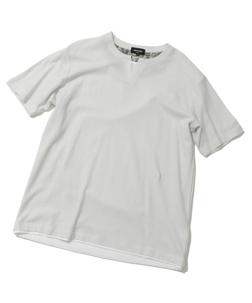 MEN'S BIGI(メンズビギ)の「ハニカムTシャツ(Tシャツ/カットソー・メンズ・ネイビー/グレー/ブラック・03/02/01)」の21枚目の写真
