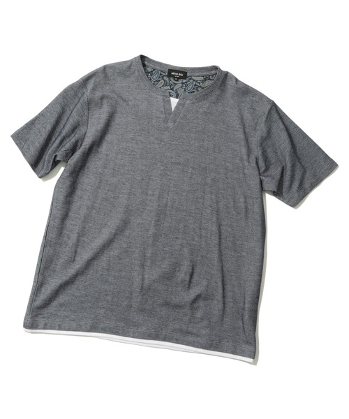 MEN'S BIGI(メンズビギ)の「ハニカムTシャツ(Tシャツ/カットソー・メンズ・ネイビー/グレー/ブラック・03/02/01)」の18枚目の写真
