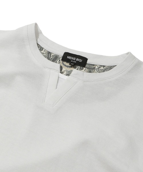 MEN'S BIGI(メンズビギ)の「ハニカムTシャツ(Tシャツ/カットソー・メンズ・ネイビー/グレー/ブラック・03/02/01)」の16枚目の写真