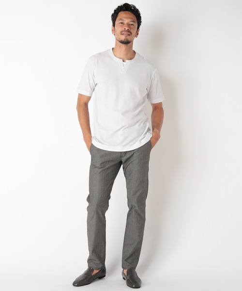 MEN'S BIGI(メンズビギ)の「ハニカムTシャツ(Tシャツ/カットソー・メンズ・ネイビー/グレー/ブラック・03/02/01)」の22枚目の写真