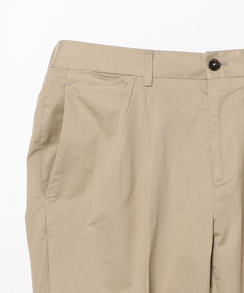 BRILLA per il gusto（ブリッラペルイルグースト）の「DEVORE Incipit × Brilla per il gusto / 別注 コットンポプリン 2プリーツ イージースラックス（スラックス・メンズ・ホワイト/ベージュ/ネイビー・44/46/48/50/42/52）」の10枚目の写真