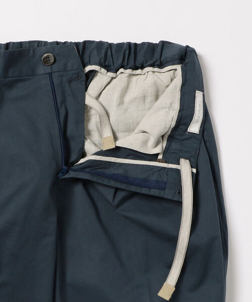 BRILLA per il gusto（ブリッラペルイルグースト）の「DEVORE Incipit × Brilla per il gusto / 別注 コットンポプリン 2プリーツ イージースラックス（スラックス・メンズ・ホワイト/ベージュ/ネイビー・44/46/48/50/42/52）」の16枚目の写真