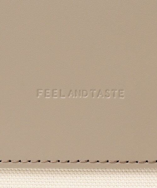 FEEL AND TASTE(フィールアンドテイスト)の「FEEL AND TASTE:フラットトートバッグ(トートバッグ・レディース・ブラック/ベージュ系その他・ONE SIZE)」の5枚目の写真