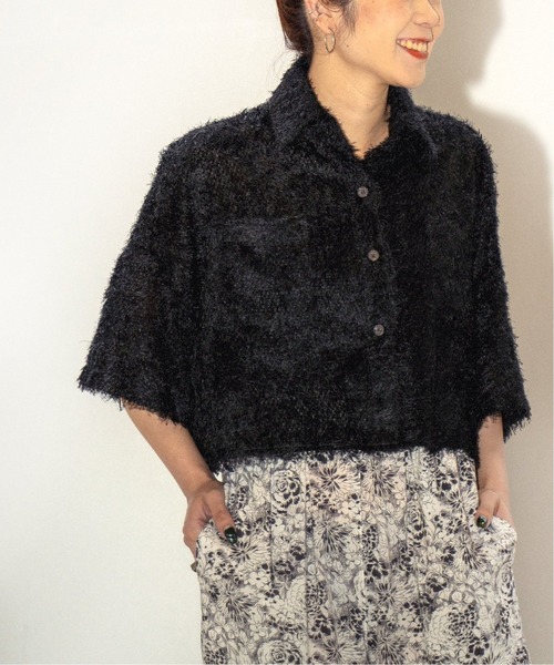 JOINT WORKS(ジョイントワークス)の「【PROVOKE/プロヴォーク】fusafusa shirt(シャツ/ブラウス・レディース・ブラック/ホワイト・FREE)」の1枚目の写真