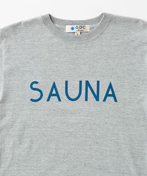 GDC(ジーディーシー)の「SAUNA TEE(Tシャツ/カットソー・メンズ・グレー/インディゴブルー・X-LARGE/LARGE/MEDIUM/SMALL)」の3枚目の写真