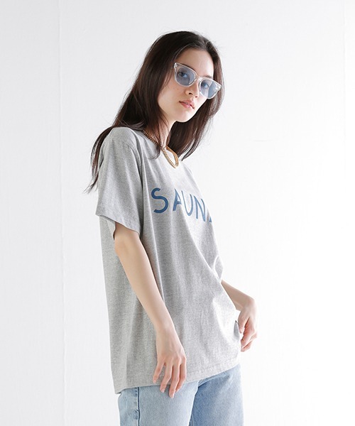 GDC(ジーディーシー)の「SAUNA TEE(Tシャツ/カットソー・メンズ・グレー/インディゴブルー・X-LARGE/LARGE/MEDIUM/SMALL)」の9枚目の写真