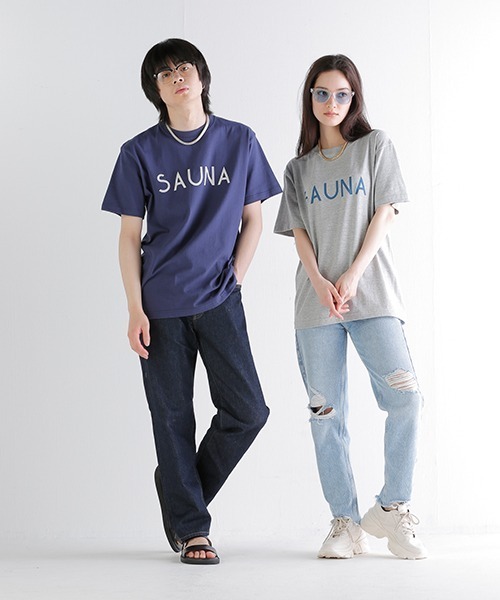GDC(ジーディーシー)の「SAUNA TEE(Tシャツ/カットソー・メンズ・グレー/インディゴブルー・X-LARGE/LARGE/MEDIUM/SMALL)」の12枚目の写真