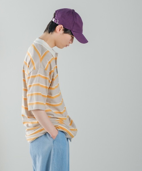 improves（インプローブス）の「レトロ ボーダー ルーズシルエット 半袖ポロシャツ（ポロシャツ・メンズ・B/A/D/E/C・LARGE/X-LARGE/MEDIUM）」の19枚目の写真