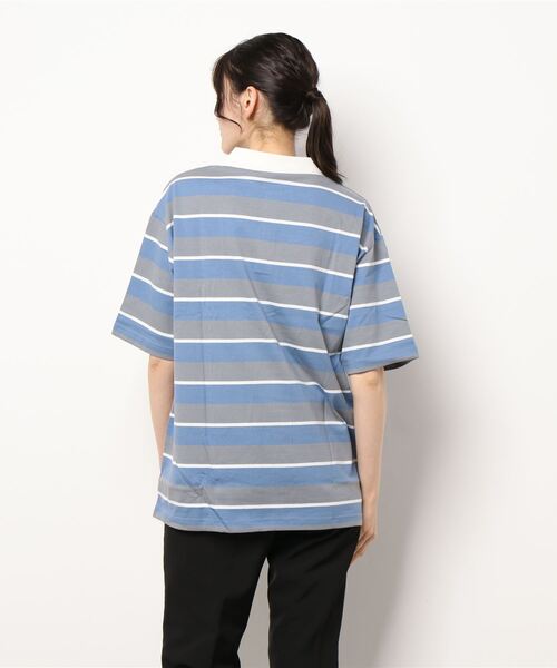 improves（インプローブス）の「レトロ ボーダー ルーズシルエット 半袖ポロシャツ（ポロシャツ・メンズ・B/A/D/E/C・LARGE/X-LARGE/MEDIUM）」の17枚目の写真