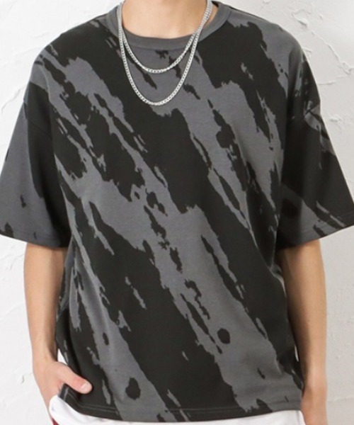 Mac-House(マックハウス)の「アクセサリー付き Tシャツ+タンクトップセットアンサンブル(Tシャツ/カットソー・メンズ・グレー/ホワイト/ベージュ・M/L)」の3枚目の写真